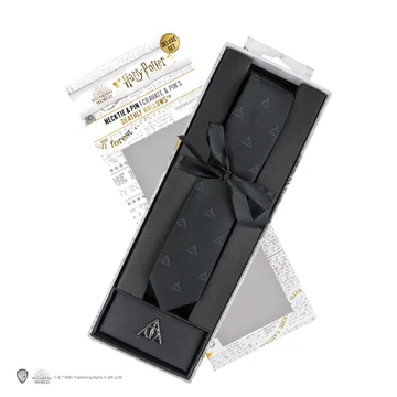 Halál ereklyéi Nyakkendő Deluxe Ajándékszett – Harry Potter Elegancia Sötét Stílusban