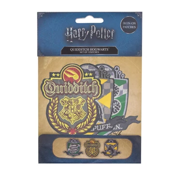 Harry Potter – Quidditch Hogwarts felvarrók (3 darabos készlet)