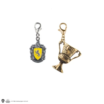 Harry Potter - Hufflepuff (Hugrabug) charm medál szett (2 darabos)