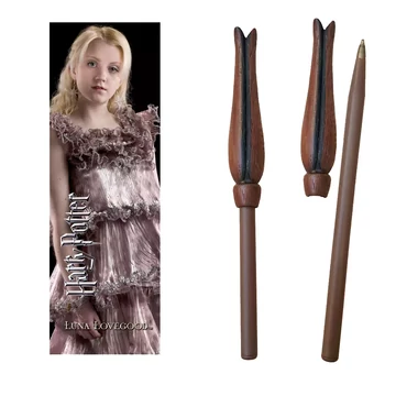 Harry Potter – Luna Lovegood varázspálcás toll és könyvjelző szett