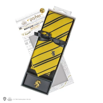 Hugrabug Nyakkendő Deluxe Díszdobozos Kiadás – Harry Potter Ajándékszett