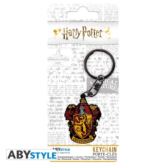 Harry Potter – Griffendél címeres fém kulcstartó