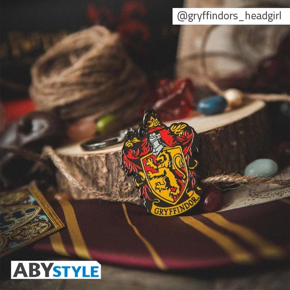 Harry Potter – Griffendél címeres fém kulcstartó