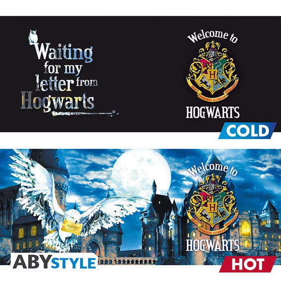 Harry Potter – Roxforti levél hőre változó bögre (460 ml)