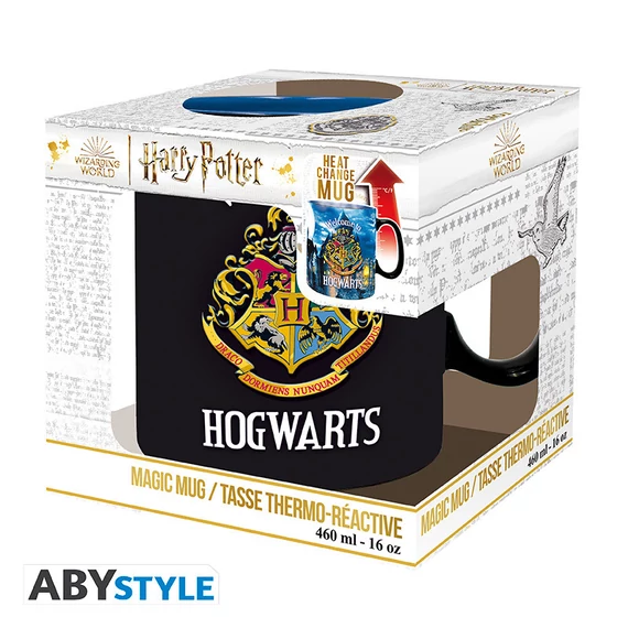 Harry Potter – Roxforti levél hőre változó bögre (460 ml)
