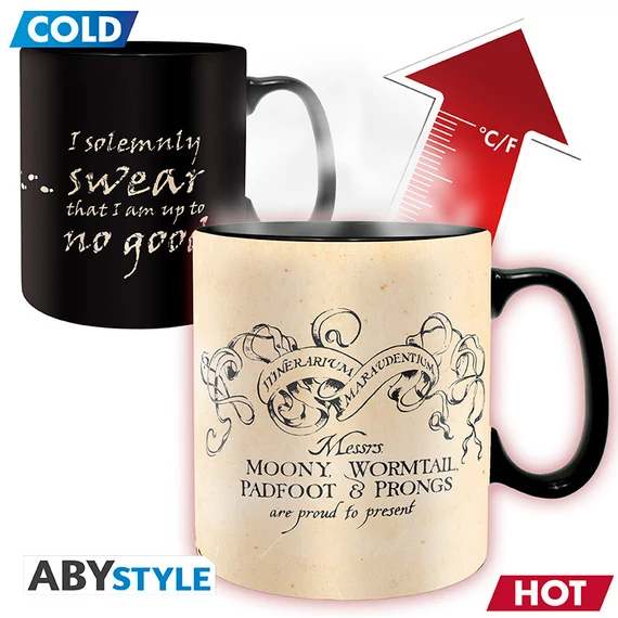 Harry Potter – Tekergők térképe hőre változó bögre (460 ml)