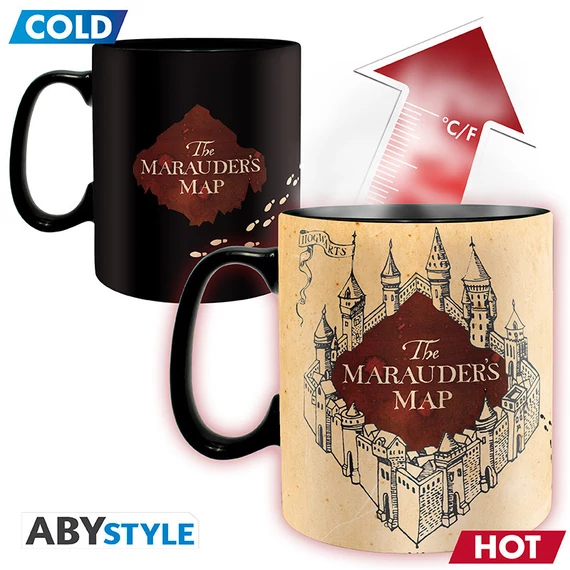Harry Potter – Tekergők térképe hőre változó bögre (460 ml)