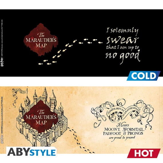 Harry Potter – Tekergők térképe hőre változó bögre (460 ml)
