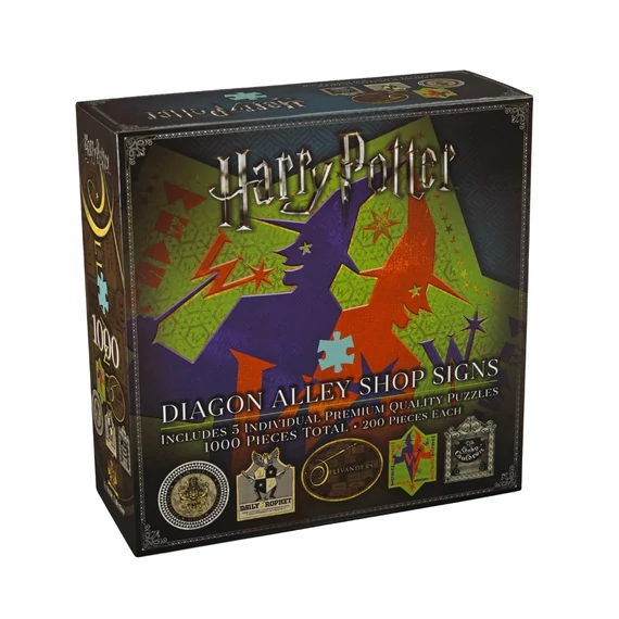 Harry Potter – Abszol úti bolttáblák puzzle szett (5 x 200 db)