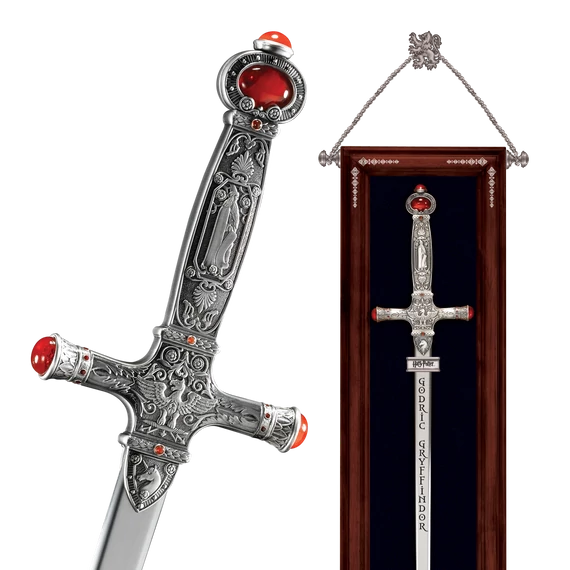 Harry Potter - Griffendél Godrik kard replika falitartóval (86 cm)