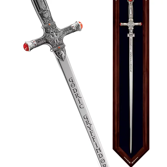 Harry Potter - Griffendél Godrik kard replika falitartóval (86 cm)