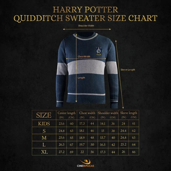 Harry Potter Hollóhát Kviddics Pulóver L