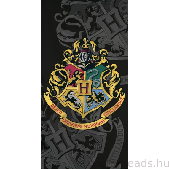 Harry Potter Black fürdőlepedő, strand törölköző 70x140cm