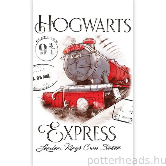 Harry Potter Express kéztörlő, arctörlő, törölköző 30x50 cm