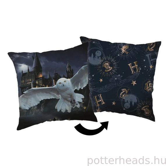 Harry Potter Hogwarts párna, díszpárna 40x40 cm