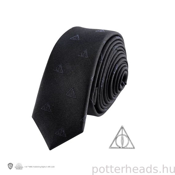 Halál ereklyéi Nyakkendő Deluxe Ajándékszett – Harry Potter Elegancia Sötét Stílusban