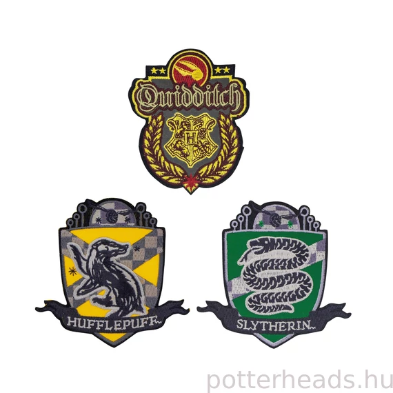 Harry Potter – Quidditch Hogwarts felvarrók (3 darabos készlet)
