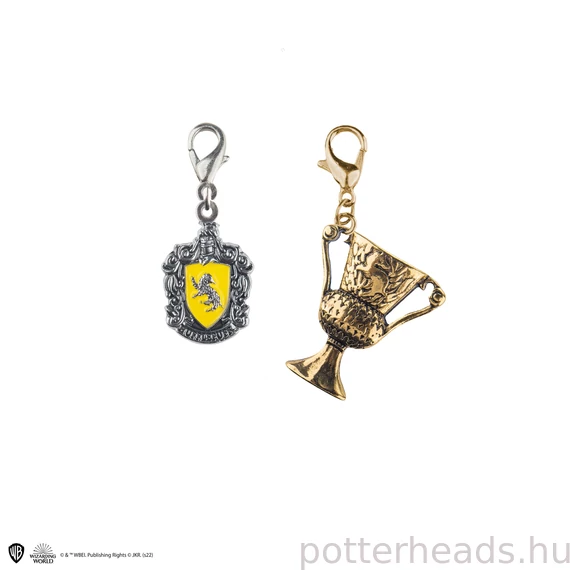 Harry Potter - Hufflepuff (Hugrabug) charm medál szett (2 darabos)