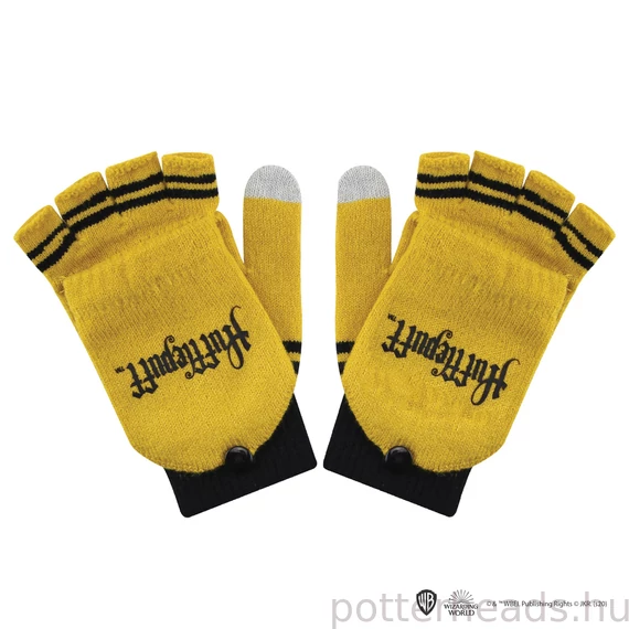 Harry Potter – Hufflepuff kesztyű (ujjatlan és egyujjas változat)