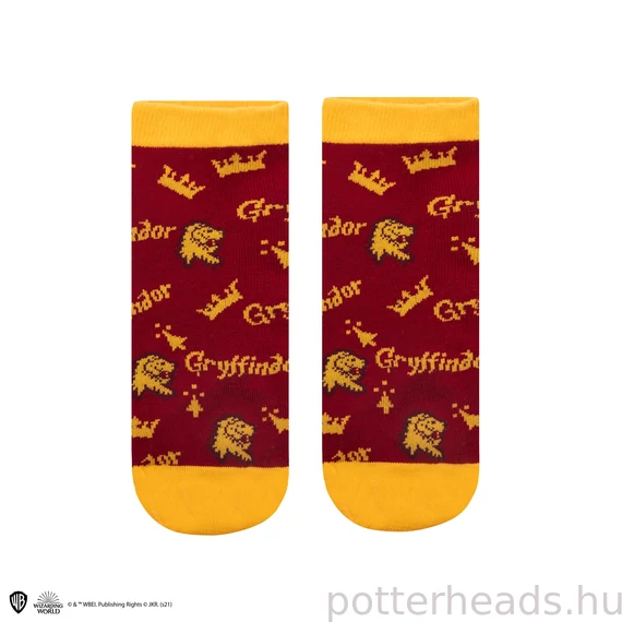 Griffendél Bokazokni 3 Pár/Szett - Harry Potter Kollekció