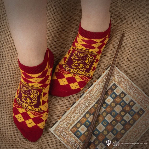 Griffendél Bokazokni 3 Pár/Szett - Harry Potter Kollekció