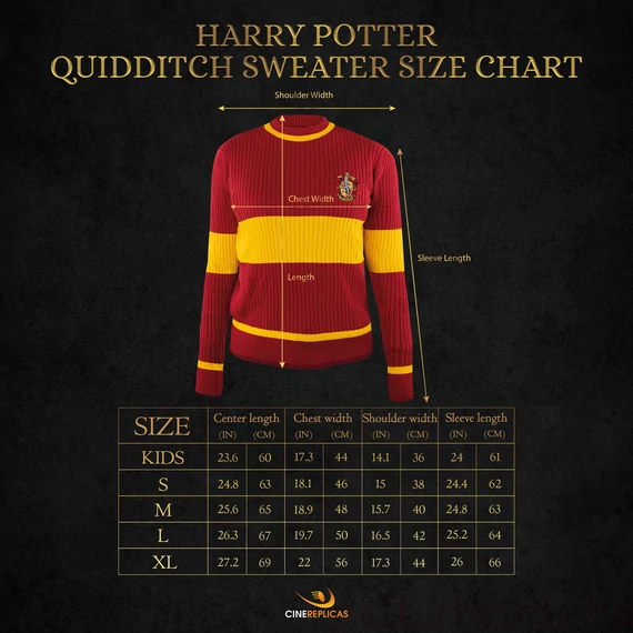 Griffendél Kviddics Pulóver – Hivatalos Harry Potter Kollekció