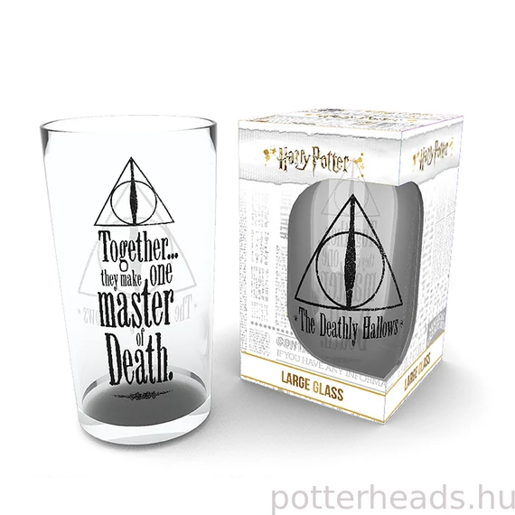 Harry Potter – Halál ereklyéi üvegpohár (500 ml)