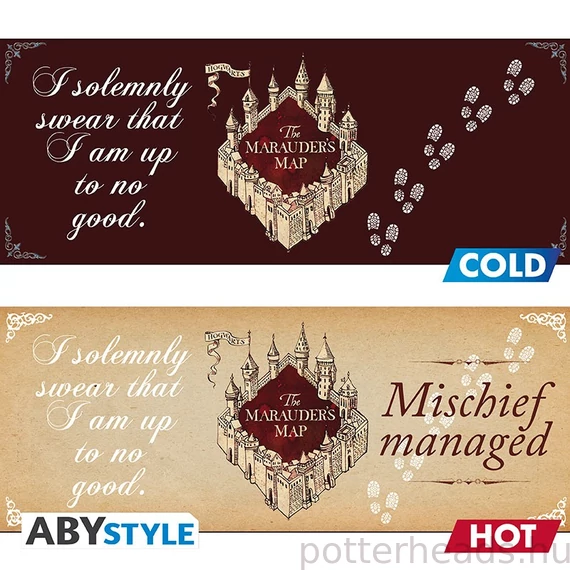 Harry Potter – Tekergők térképe hőre változó bögre (320 ml)