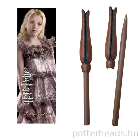 Harry Potter – Luna Lovegood varázspálcás toll és könyvjelző szett