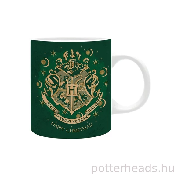 Harry Potter – Roxfort karácsonyi címeres bögre (320 ml)