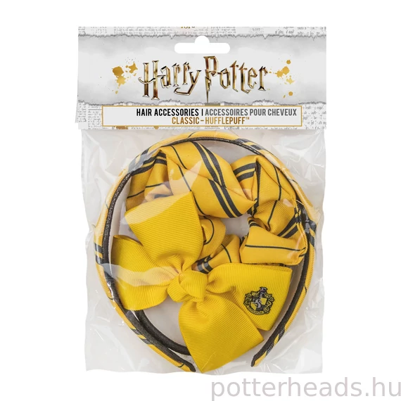 Hufflepuff hajdísz szett – 3 darabos varázslatos kiegészítő kollekció