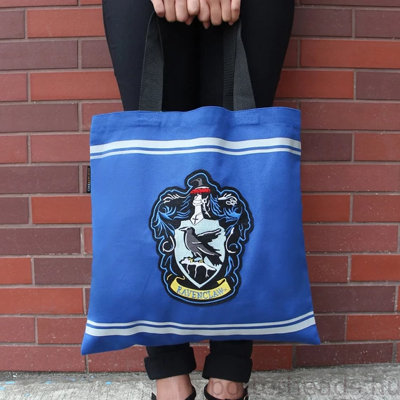 Harry Potter Hollóhát vászontáska hímzett címerrel – Ravenclaw táska